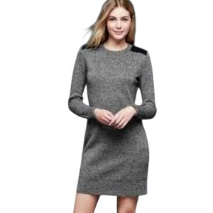 GAP Wool Charcoal Long Sleeve Dress